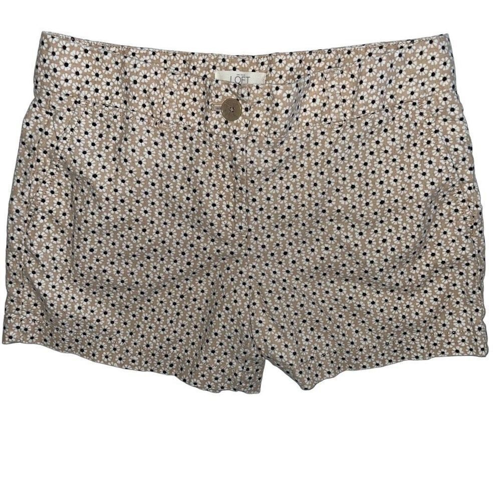 Ann Taylor Beige Patterned Women Shorts